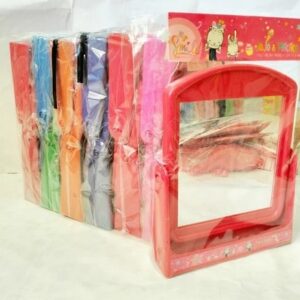 📦🪞 กระจกตั้งโต๊ะสีพาสเทล ขนาด 18 × 22.5 ซม.  ขายส่ง ยกลัง 120 ชิ้น คละสี