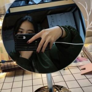 🪞✨ กระจกแต่งหน้า HD แบบตั้งโต๊ะ 💎 พับเก็บได้ 